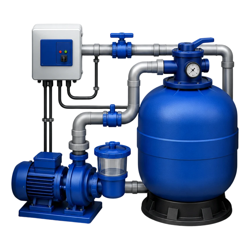 Technical pool rooms